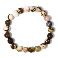 Roter Zebra-Jaspis-Armband