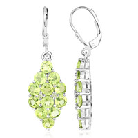 Peridot-Silberohrringe
