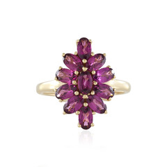 Magenta-Granat-Goldring
