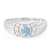 Blauer Apatit-Silberring