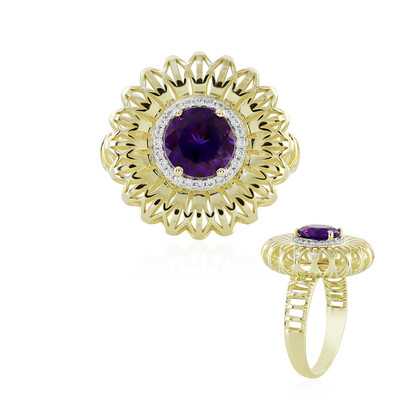 Uruguay-Amethyst-Goldring (Ornaments by de Melo)