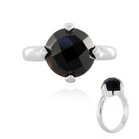 Schwarzer Onyx-Silberring
