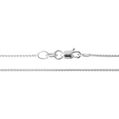 585er Weißgold-Zopfkette - 45 cm - 1,6 g