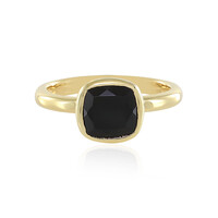 Schwarzer Onyx-Silberring