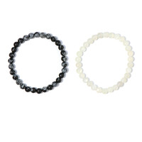 2er Set Edelstein- Armbänder