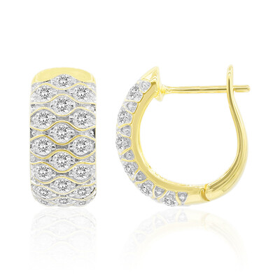 SI1 (G) Brillant-Goldohrringe (Annette)