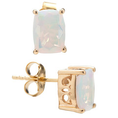 Welo-Opal-Goldohrringe