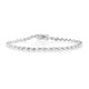 Weißer Topas-Silberarmband