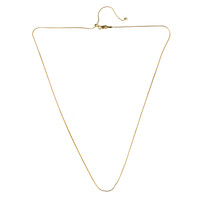 Silber-Boston-Kette - 61 cm - 2,1 g - vergoldet