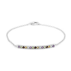 Edelstein-Silberarmband