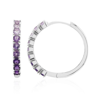 Amethyst-Silberohrringe