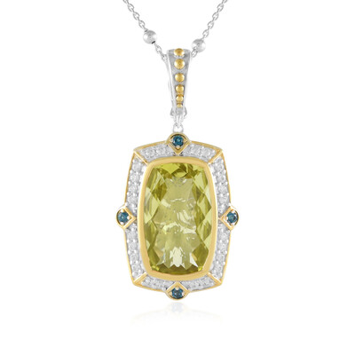 Ouro Verde-Quarz-Silberhalskette (Dallas Prince Designs)