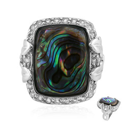 Abalone-Muschel-Silberring (Art of Nature)