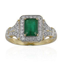 Sambia-Smaragd-Goldring (Adela Gold)