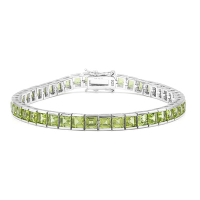 Burmesischer Peridot-Silberarmband