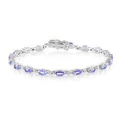Tansanit-Silberarmband