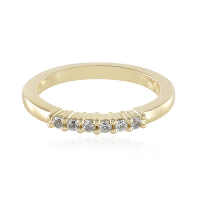 Weißer Saphir-Goldring (Adela Gold)