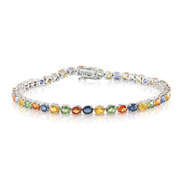 Saphir-Silberarmband