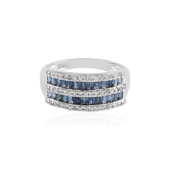 Blauer Saphir-Goldring