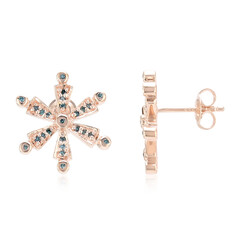 Fancy-Diamant-Silberohrringe
