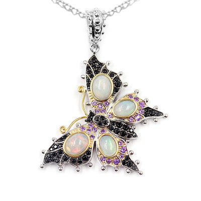 Welo-Opal-Silberhalskette (Dallas Prince Designs)