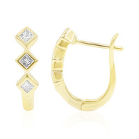 SI1 (G) Diamant-Goldohrringe