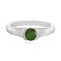 Grüner Ceylon-Zirkon-Silberring