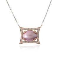 Mabe-Perlen-Silbercollier (Dallas Prince Designs)