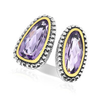 Lavendel-Amethyst-Silberring
