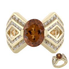 Oranger Turmalin-Goldring (de Melo)