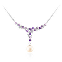 Amethyst--Silbercollier