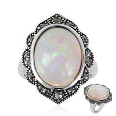 Welo-Opal-Silberring (Annette classic)