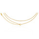 Silber-Veneziakette - 45-52 cm - 2,9 g - vergoldet