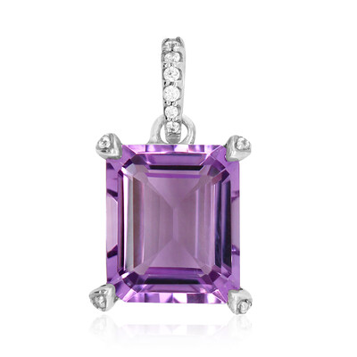 Lavendel-Amethyst-Silberanhänger