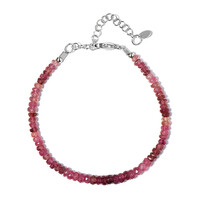 Pinkfarbener Turmalin-Silberarmband