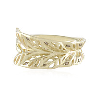 I2 Champagner-Diamant-Goldring (Ornaments by de Melo)