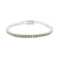 Burmesischer Peridot-Silberarmband