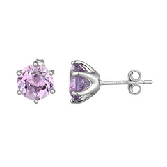 Amethyst-Silberohrringe