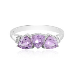 Lavendel-Amethyst-Silberring