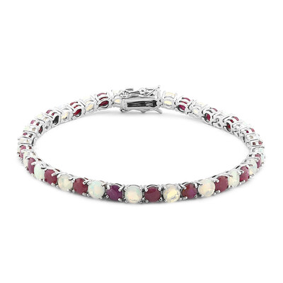 Edelstein-Silberarmband