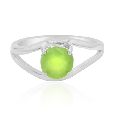 Brasilianischer Grüner Opal-Silberring