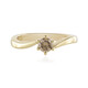 I2 Schokoladen-Brillant-Goldring