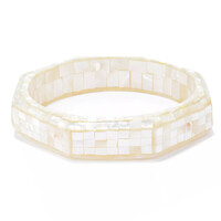 Perlmutt-Mosaik-Armreif (Dallas Prince Designs)