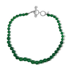 Grüner Achat-Silberhalskette (Dallas Prince Designs)