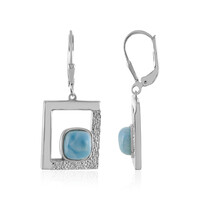 Larimar-Silberohrringe