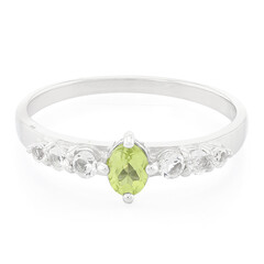 Mandschurischer Peridot-Silberring