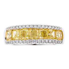 Gelber SI2 Brillant-Goldring (CIRARI)