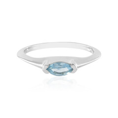 Brasilianischer Aquamarin-Silberring