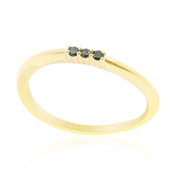 Grüner I1 Diamant-Goldring (de Melo)