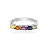 Saphir-Silberring